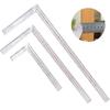 3PCS Stainless Steel L Shape Angle Square Ruler 30 50 60cm for Precise For Woodworking and Carpentry Measurement