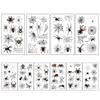 10 Pieces Stickers Sexy 3D Spider Embellishment Transfer Tattoos Halloween Role-playing Parties Women Kids