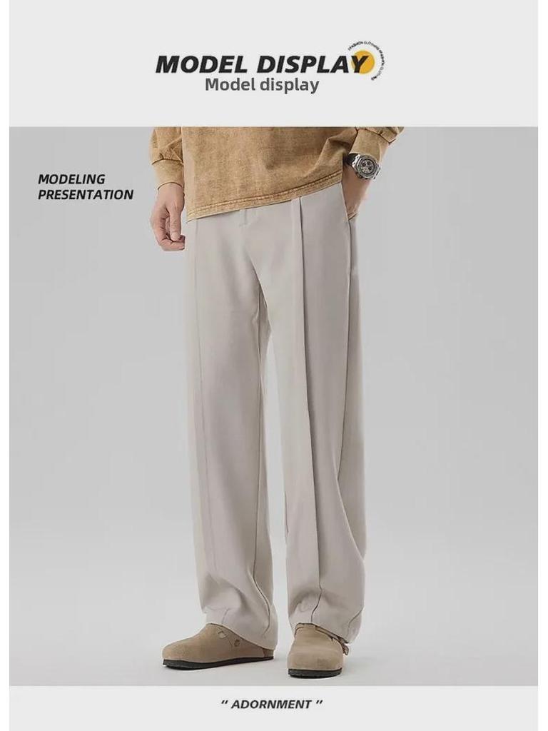 2025 Herren Hochwertige Locker Geschnittene Straight-Leg Sporthose für Herbst und Winter