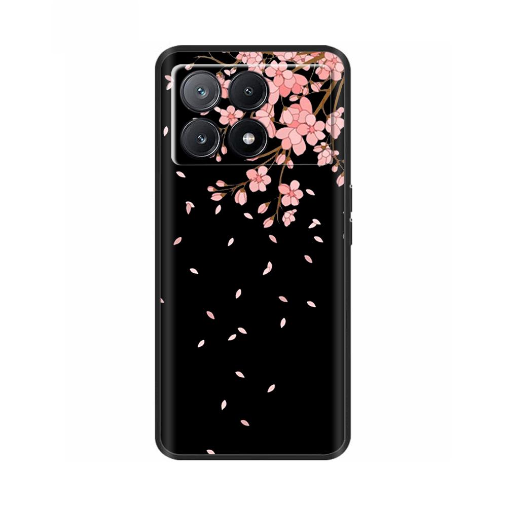 Phone Case For Poco X6 Pro Coque Cover For Poco X6 Neo Pocox6 Pro 5G Soft Black Silicone Bumper Shockproof Case Protection Shell