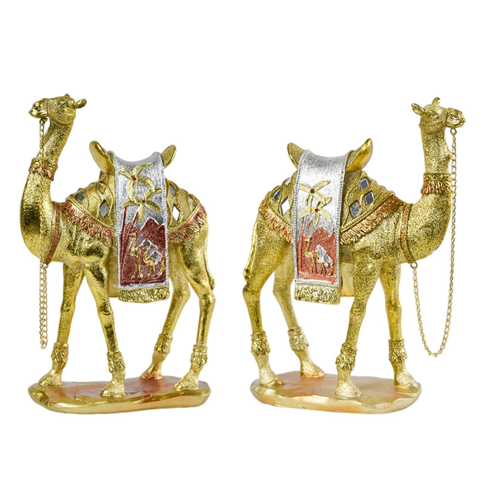 

Фигурка верблюда смола скульптура ближневосточная для украшения стола 17cmx7cmx22cm