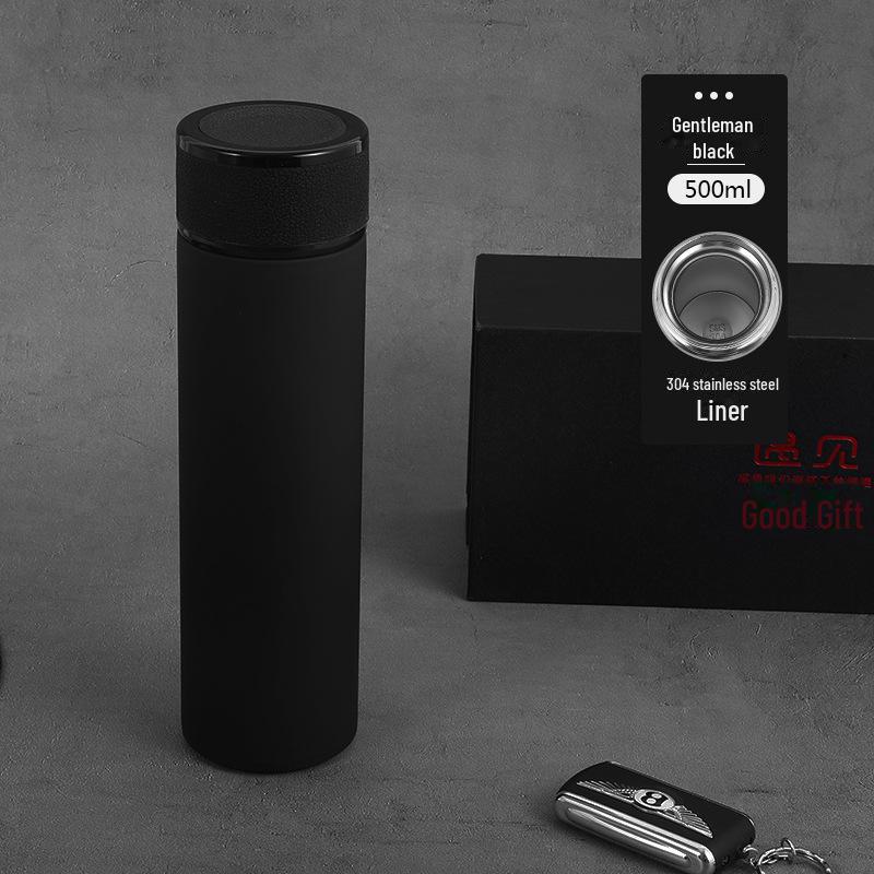 Guochao Chytrá termoska: Nerezový hrnek s displejem teploty - Elegantní čínský styl, obchodní dárek s vlastním logem