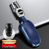 Tesla Model 3/Y/S Genuine Leather Key Cover with Metal Protective Shell Buckle