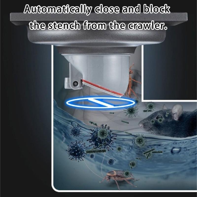  Shower Floor Drain Stainless Steel Floor Strainer  Drainer Bathroom Shower Strainer Filter With Removable Cover