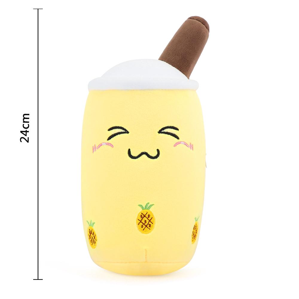 Non-Toxic Cute Milk Tea Cup Plush Pillow Toy 24Cm Simulation Pearl Milktea Decor Funny Doll Gift For Home Office Decor