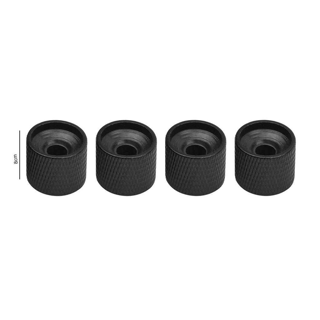 4pcs Metal Volume Tone Control Knob Dome Knob Set with Inner Hexagon Spanner for Electric Guitar Bass