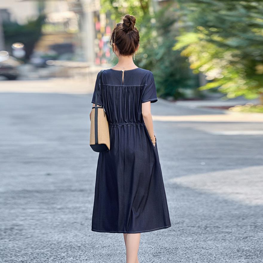 Denim dress women's summer thin new small temperament waist thin age-reducing casual skirt