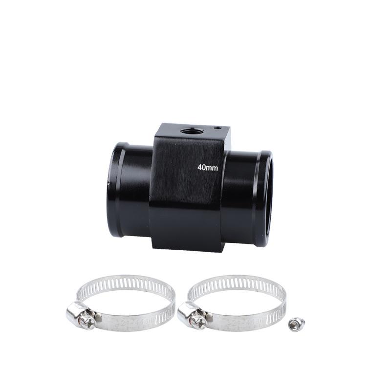 Universal Blue/Black Water Temperature Temp 26mm-40mm Sensor Gauge Joint Pipe Radiator Hose Adapter with 2 Clamps