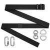 Meister Mounting Extension Strap with Swivel and Carabiner for Heavy Bag Hanging - 8" - 38" - Black