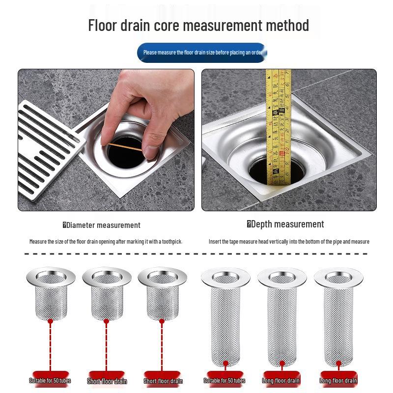 Edelstahl Badezimmer Bodenablauf Filter Kanaldeckel