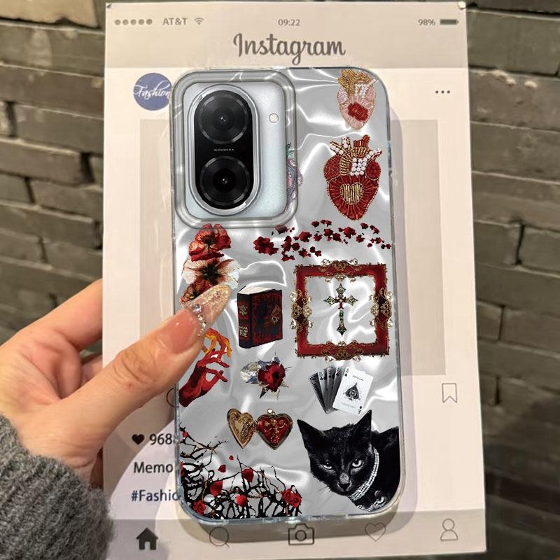 

Retro Sun Floral Eyes Girls Case For Xiaomi Redmi 14C 13C 10 9A 9C Note 14 13 12 11 10S 9 8 Pro Plus A5 A4 A3 A2 A1 Fundas Cover Redmi Note 13 5G