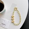 Candy Color 3D Heart Beaded Phone Lanyard Sparkling Glitter Strap Chain for iPhone 16 Pro Max 15 13 Handbag Accessory Ins Charm