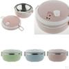 Stainless Steel Food Fruit Container Bento Boxes Pink/Green