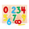 Early Childhood Education Capital Letter Matching Puzzle Baby Learning Digital Calculation Hand Grasping Puzzle Board Educational Toy
