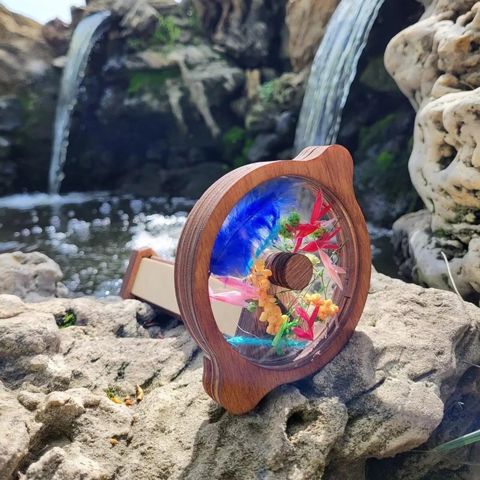 DIY комплект калейдоскопа для детей ясельного возраста деревянная игрушка-калейдоскоп 3D — фото 9