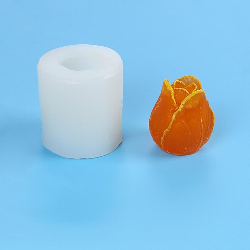Flower Shape Candle Making Mold DIY Silicone Mold Handmade Plaster Resin Making Supplies for Soap Jelly and More