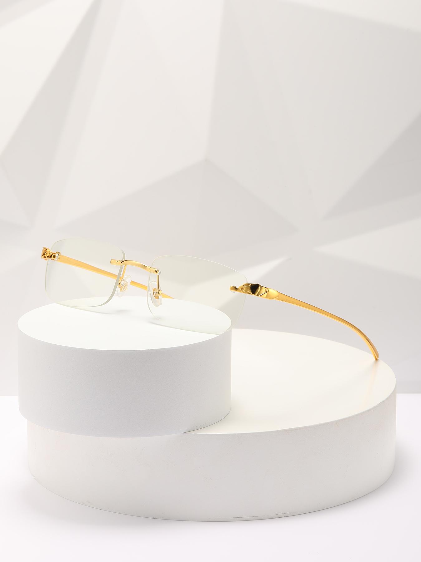 

Small Rimless Sunglasses Man Woman Fashion Transparent Sun Glasses Stylish Frameless Driving Travelling Shades прозрачный