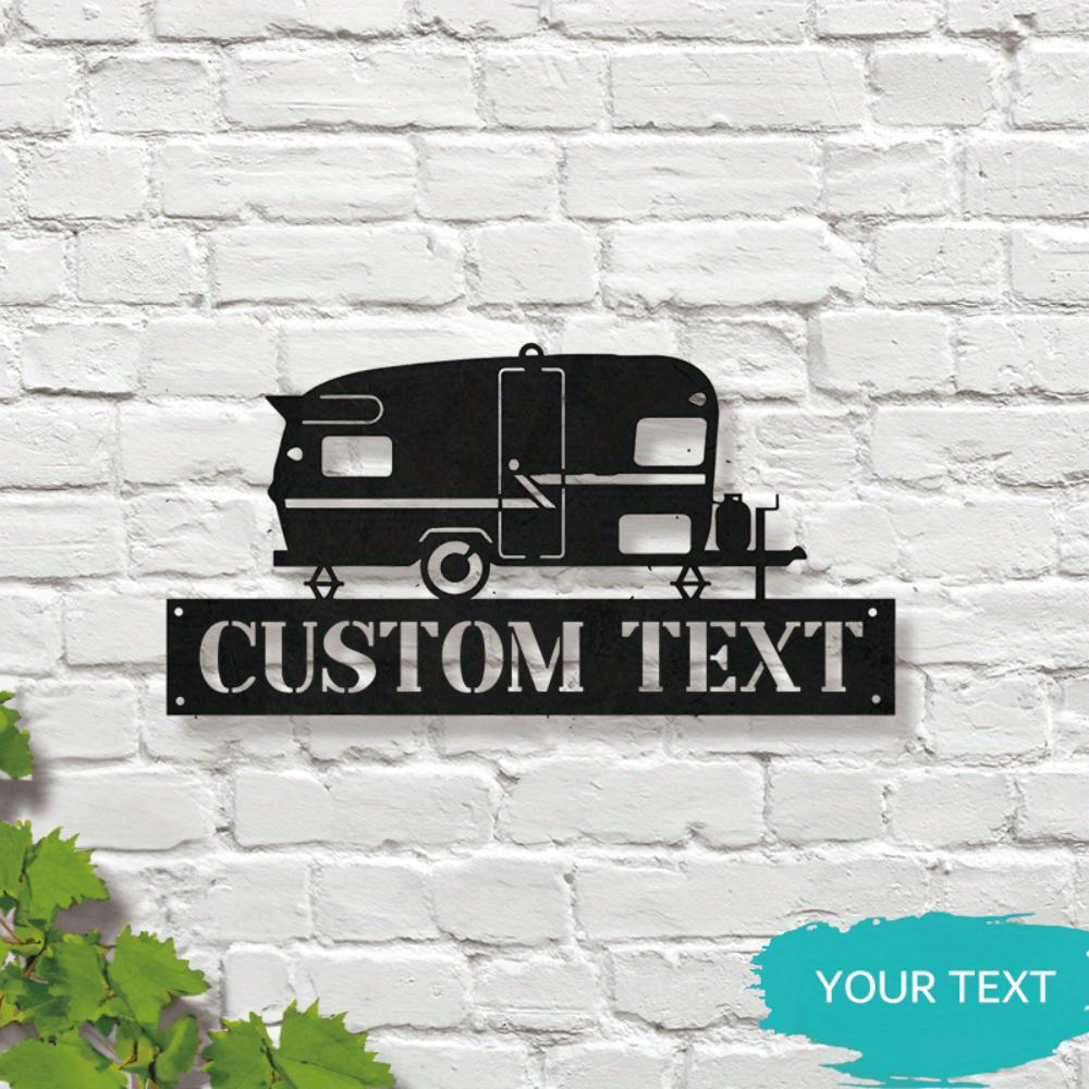Unique Customizable Camper Van Metal Wall Plaque Multifunctional Decor for Home Office Easy Hang Suitable Various Spaces