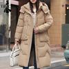 DAFIFY Women's Fashion Casual Fall Winter Solid Color Print Long Sleeve Jackets & Coats Down Coats