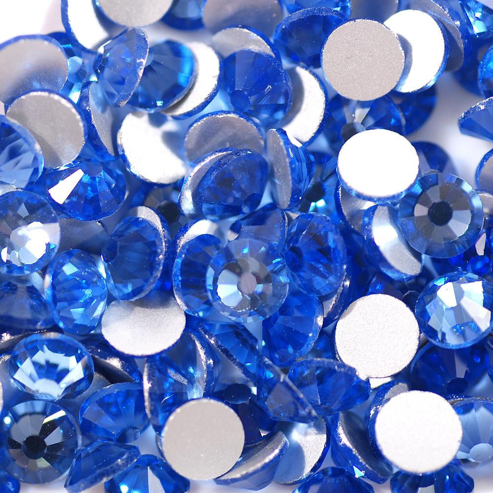 Super Flash Crystal Colored Diamond Nail Glass Diamond, Guomao Flat Bottom A Diamond, Mobile Phone Case Diy Filling Accessories.