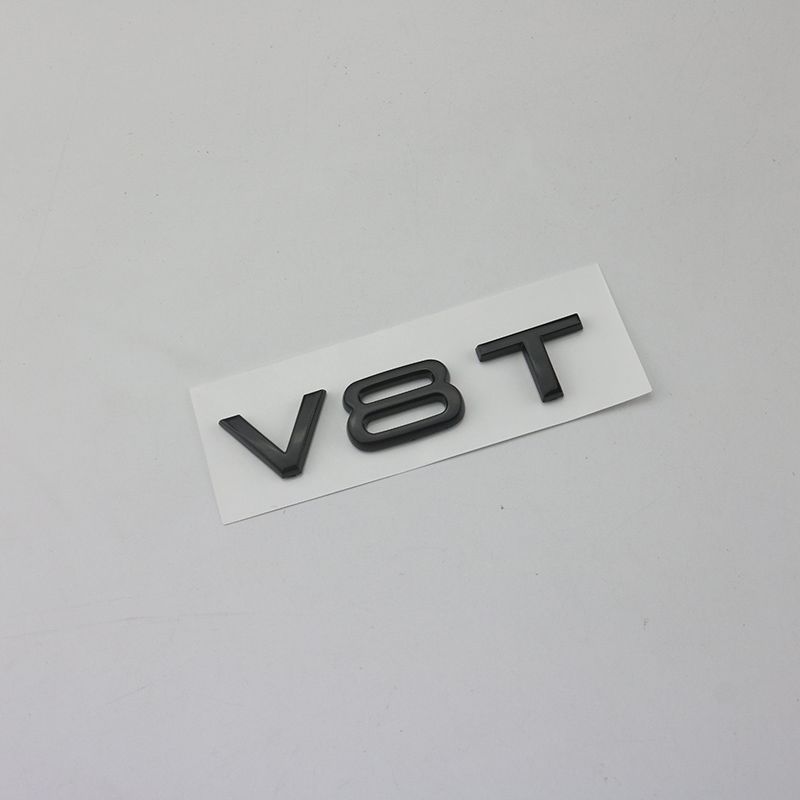 V6T V8T leaf label V10V12 side label A4LA5A6LA7Q3Q6Q7 car logo Q5A8L displacement car sticker