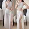 2025 One-Shoulder Women's High-End Split Swimsuit - European & American Sexy Beach & Hot Spring Wear
