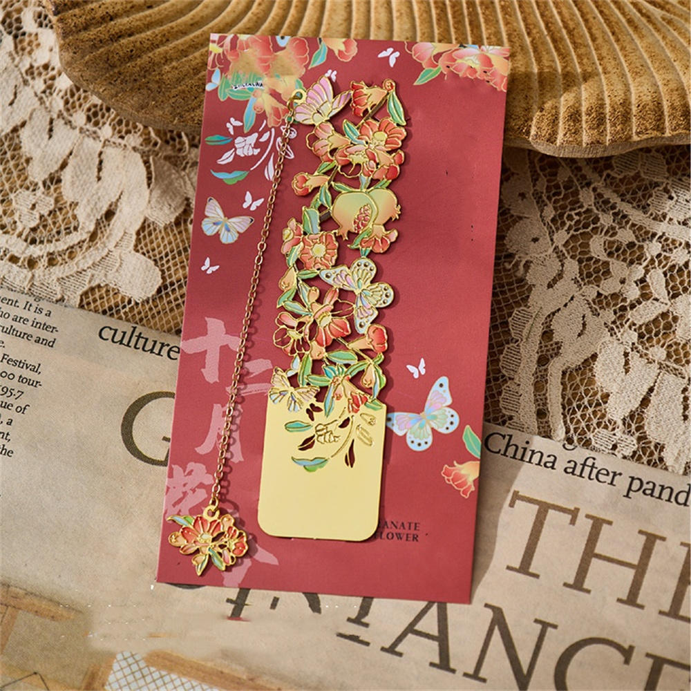 Oil Painting Style Vintage Famous Paintings Metal Bookmarks Tassel Pendant Book Lovers Collection Reading Marker Book Clip Gift