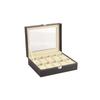 PU Leather Watch Storage Box Black Watch Box Durable Watch Organizer  Watch Display