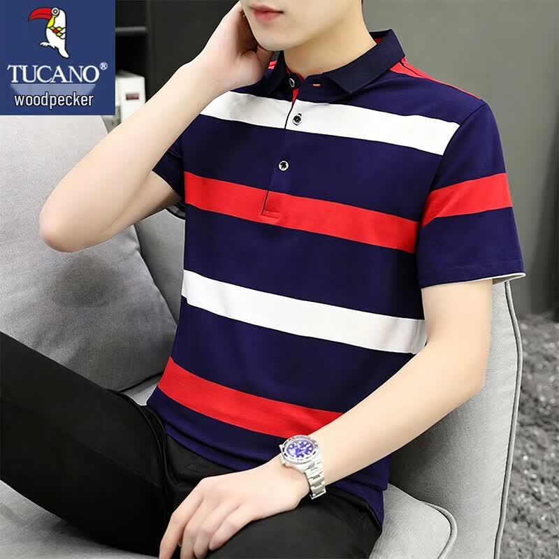 TUCANO Men s Striped Polo Shirt XL