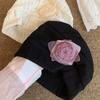 Sweet Flower Beanies Hat Elegant Knitted Hat Fashion Hollow Pullover Hat  Spicy Girls