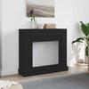 Fireplace Surround Black Oak 100x30x87.5 Cm Engineered Wood