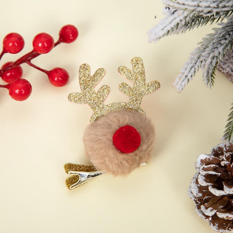 Weihnachts-Rentiergeweih-Haarspangen für Kinder - Festliche Haarnadeln