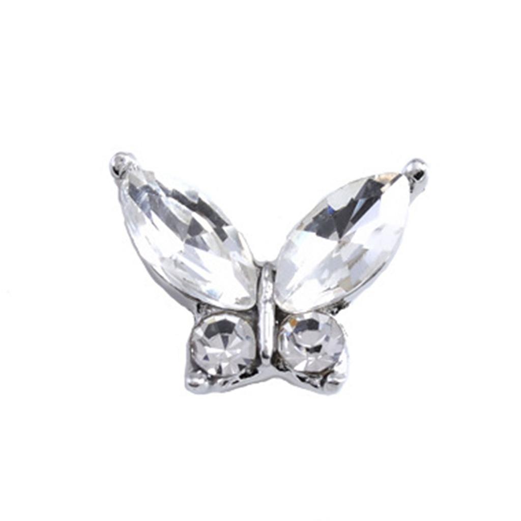 3D Nail Art Charms Bow-Nail Rhinestones Nail Gems Alloy Butterfly-Nail Crystals Diamonds for DIY Nail Art Decorations