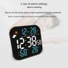 Alarm Clocks for Bedroom LED Digital Weather Clocks Desk Alarm Clock with Auto Dimming Day of Week Indoor Temperature