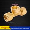 Dingjian 4-Point Aluminum-Plastic Solar Water Heater Fitting: Internal & External Thread Straight Reducing Tee Pipe (1216).