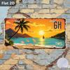 D Flat  D Flat Printing pc Florence Cityscape Metal Sign for Decorationg Only Outdoor Wall Art (  ) Vint
