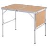 3ft Aluminium MDF-Top Folding Picnic Table Portable Camping Table