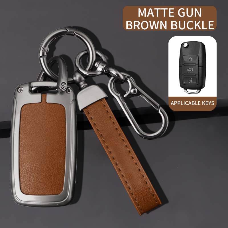 Styling Mouldings Zinc Alloy Car Key Cover Suitable for Volkswagen Bora Polo Tiguan Jetta Passat B5 B6 B7 Golf Beetle Folding Ca