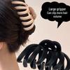 Extra Large Durable Pumpkin Claw Clip for Thick Hair - Wide, Non-Damaging Rubber Grip