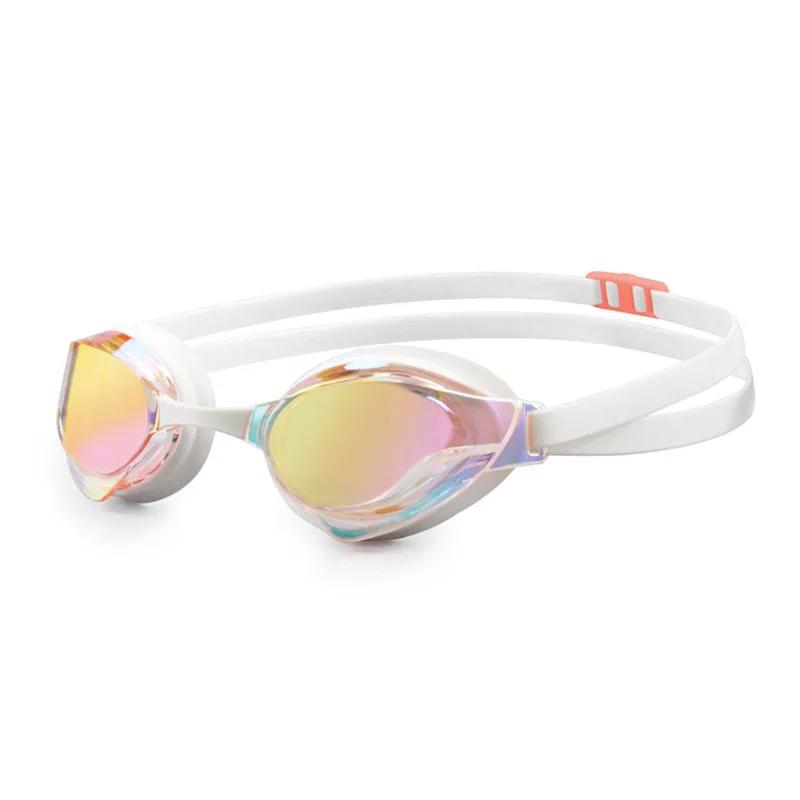 

Профессиональные водонепроницаемые очки для плавания, очки для плавания, незапотевающие, HD, для бассейна, плавания, спорта, воды, очки для взрослых, для дайвинга, серфинга, белый