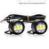 2 szt. 12V lampa motocyklowa światło do jazdy dziennej Eagle Eye LED Light Reverse Backup Strobe Mirror Light