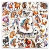 50 Ink and Wash Wind Horse Graffiti Stickers Personalized Creative Animal Decoration Mobile Phone Case Water Cup Notebook Stickers