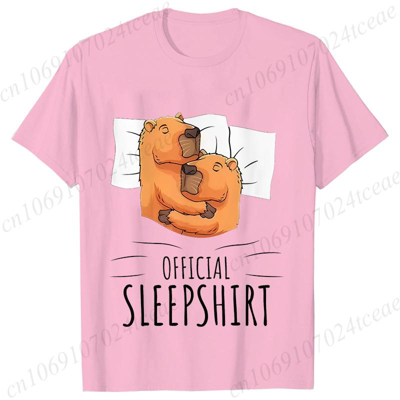 Capybara Sună Tricouri pentru Femei Amuzant Capibara Rozător Iubitor de Animale Umor Tricouri Vară Mânecă Scurtă Îmbrăcăminte Femei