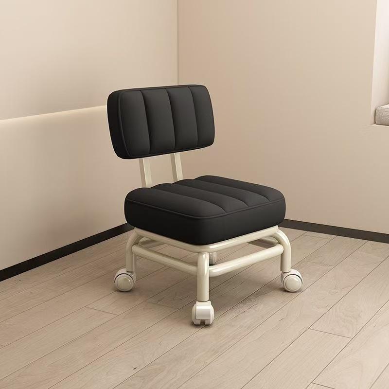 Universal Low Wheel Stool for Home with Thickened Material and Casters