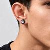Stylish Round Zircon Non Piercing Small Earrings Stainless Steel Magnetic Ear Studs Clips for Men Punk Fashion Jewelry Gifts