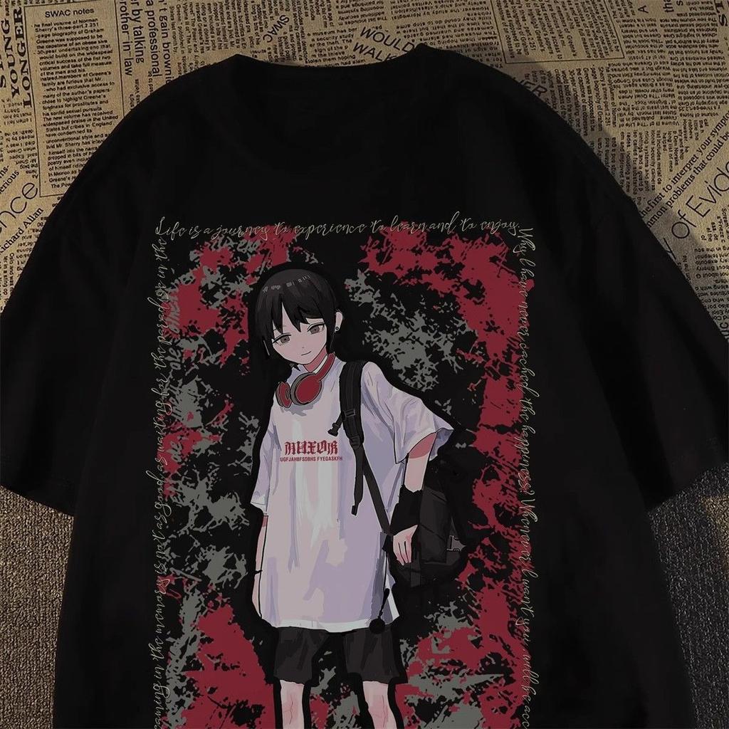 European and American Fashion Street Art Printed T Shirt Fashion Men and Women Explosion Short Sleeve Loose Versatile Top