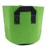 Gartenpflanzen Anzuchtsack Vliesstoff Gemüse Blume Pflanztopf mit Griffen Grün Schwarz(7 Gallon )