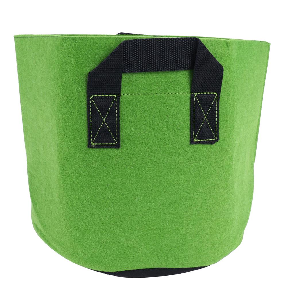 Gartenpflanzen Anzuchtsack Vliesstoff Gemüse Blume Pflanztopf mit Griffen Grün Schwarz(7 Gallon )