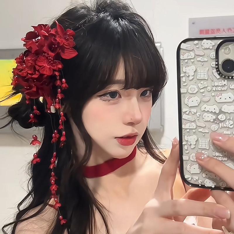 Antique Fresh Lily Of The Valley Flower Handmade Fringed Hairpin Mori Temperament Style Hair Accessories Wedding Headwear