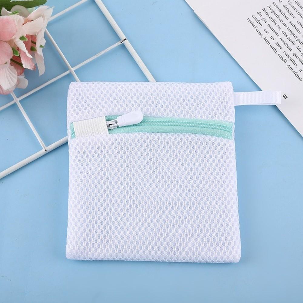 Mini Small Mesh Laundry Bag Mesh Polyester Scent Beads Special Bags Zipper Single-Layer Laundry Pods Washing Pouch Travel